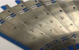 Knives, blades, slitters, perforating blades and gusset parts