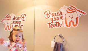 Bathroom wall decals