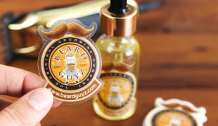 Beard oil stickers