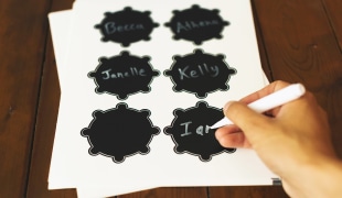 Chalkboard labels