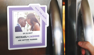 Custom save the date magnets