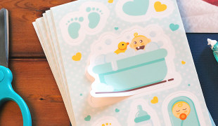 Scrapbook stickers