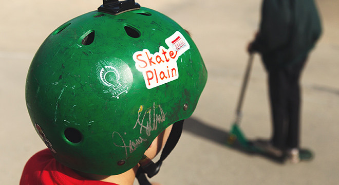 Custom helmet sticker for kids