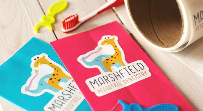 Custom labels for kids on envelope