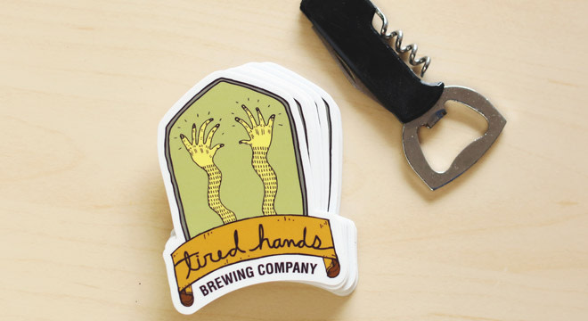 Custom brewery stickers