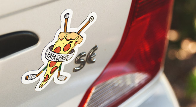 Custom car bumper magnet