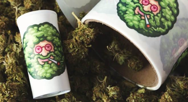 Customized die cut cannabis labels