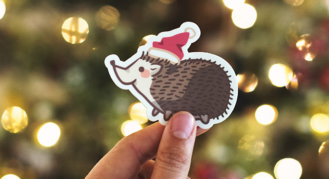 Custom Christmas sticker