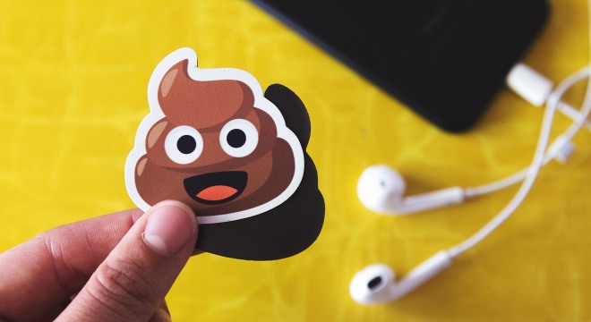 Custom poop emoji magnet