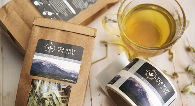 Custom food labels for tea