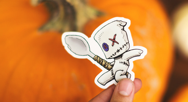 Halloween sticker