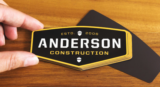 Custom logo magnets for construction company