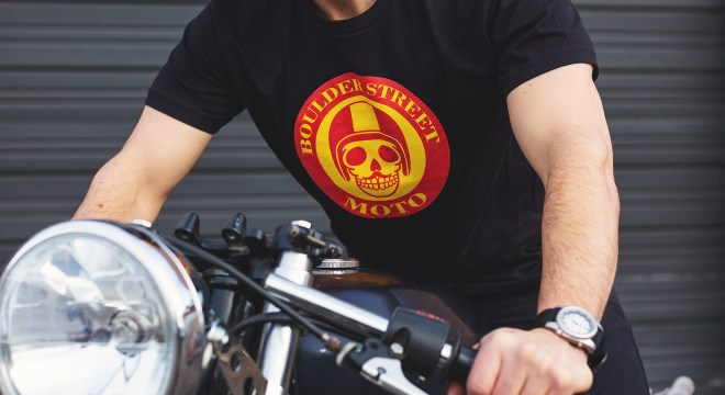 Logo t-shirts for Boulder Street Moto