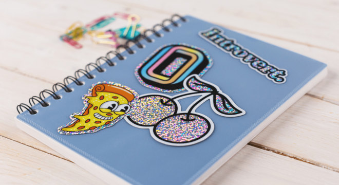 Custom glitter stickers - Custom stickers that sparkle