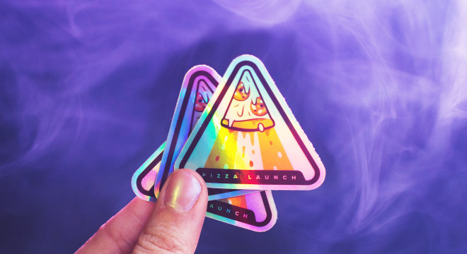 Custom Holographic Transfer Stickers and Decals - Free Shipping