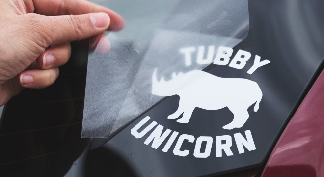 Car window outlet stickers custom