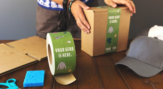 Gummed paper tape Sticker Mule