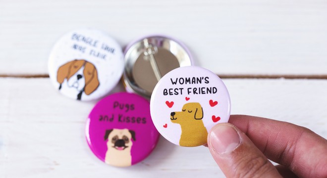 Order custom buttons online online