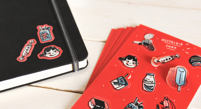 Custom sticker hot sale sheet