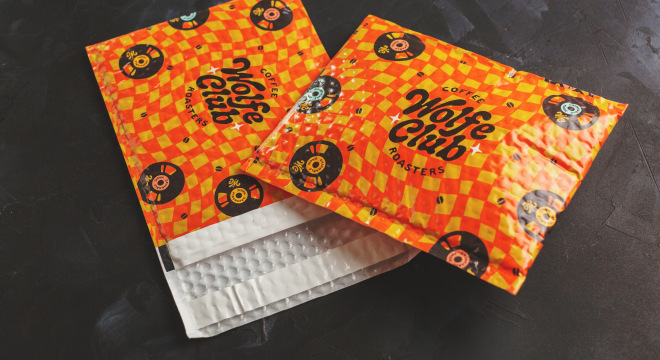 Customized store bubble mailers