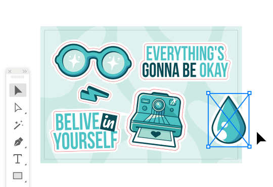 Sticker sheet templates Sticker Mule