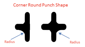 These punches provides rounded corners on finished bags, pouches, etc..