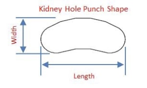 This punch provides a handle at top of bags typically found at clothing stores, etc.