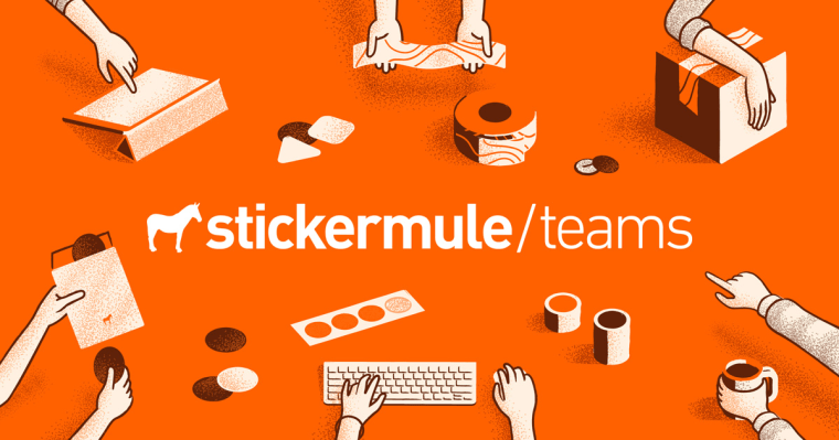 Sticker Mule para equipos