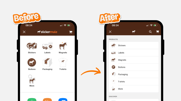 We improved mobile navigation