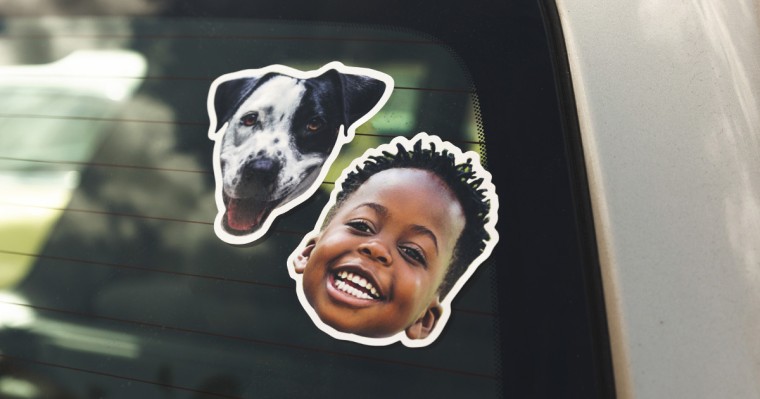 DIY car window stickers