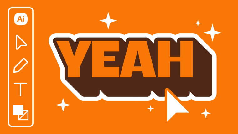 How to create a fully editable 3D text effect in Adobe Illustrator