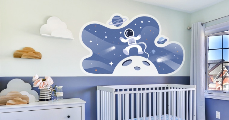 Cómo decorar una habitación de bebé con gráficas de pared