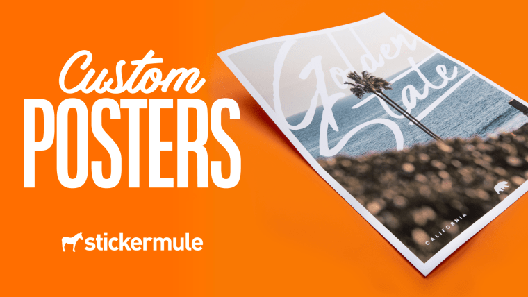 Onde imprimir posters personalizados? Na Sticker Mule, claro!