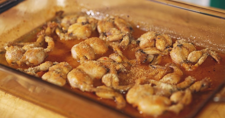 Spicy frog legs recipe