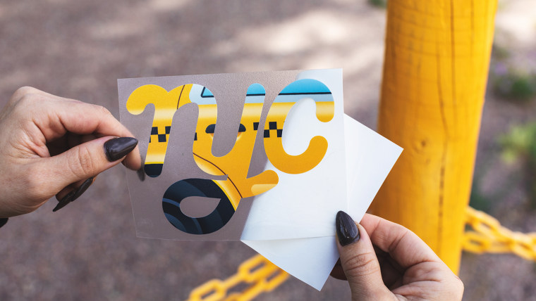 How to design full-color transfer stickers in Adobe Illustrator