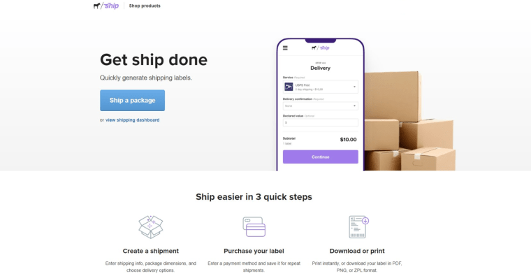 Where to print UPS shipping labels? Try Ship!