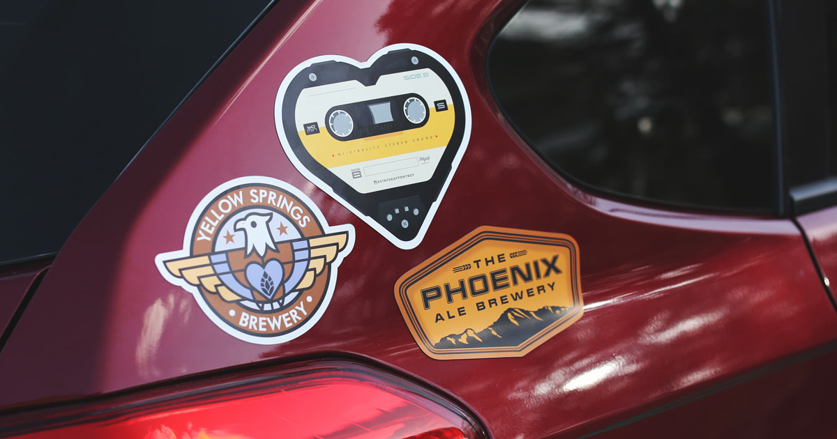 Scheiden Koloniaal bereiden Where to put stickers on your car? Here's a car decal guide! | Blog |  Sticker Mule