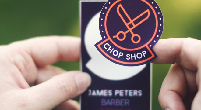 Business card stickers Sticker Mule