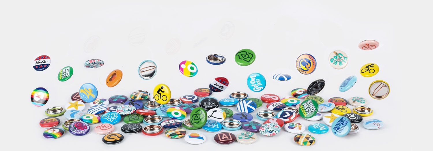 Custom 1 round buttons - Free shipping