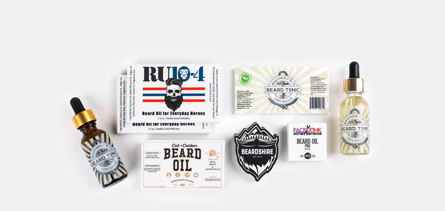 Stickers de aceite para barba