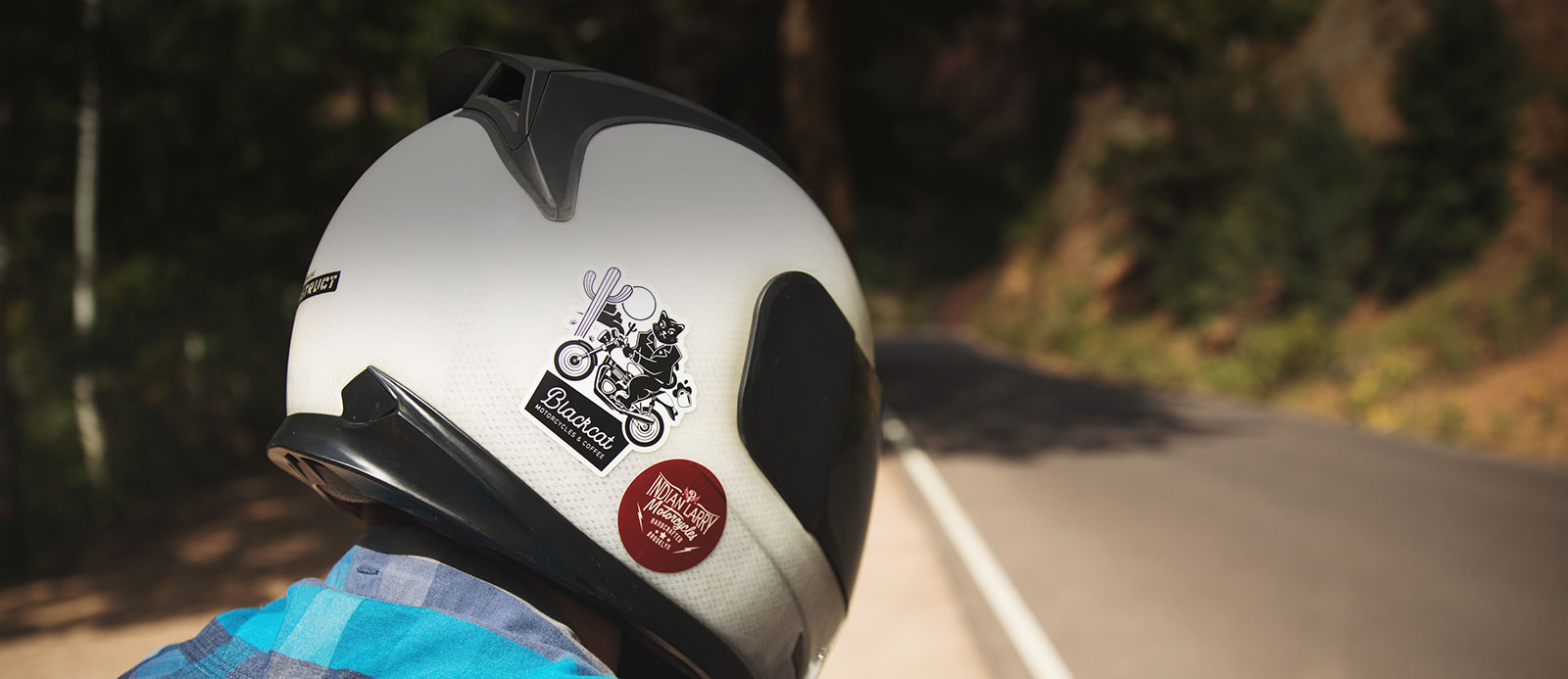 Stickers para cascos de motocicleta