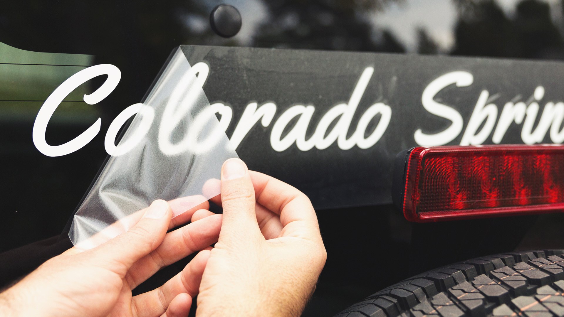 Vinyl lettering