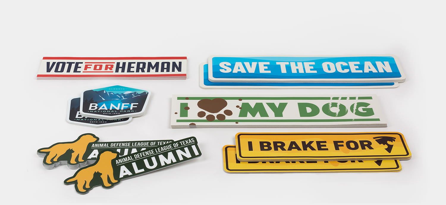 Custom bumper stickers, Quick free shipping