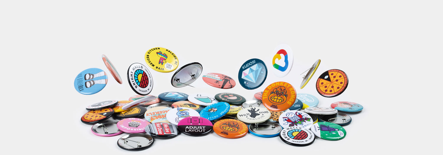 Chapas redondas de 57 mm