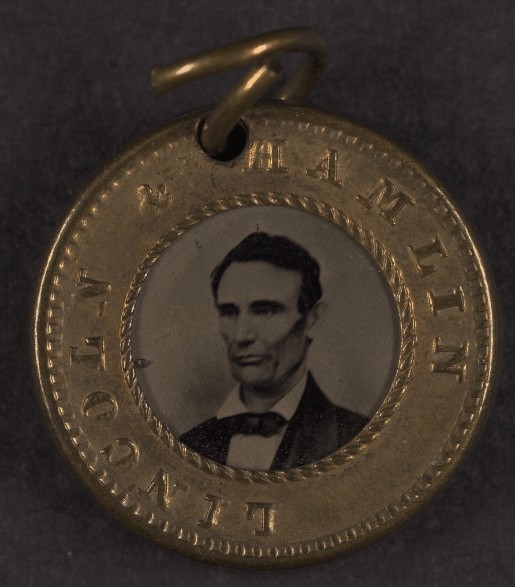 Crachá de campanha de Abraham Lincoln, 1860