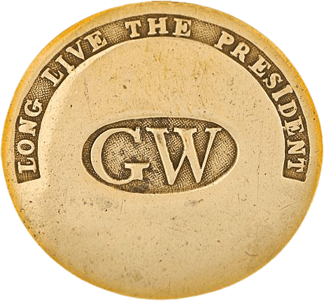 George Washingtons Amtsantritts-Button