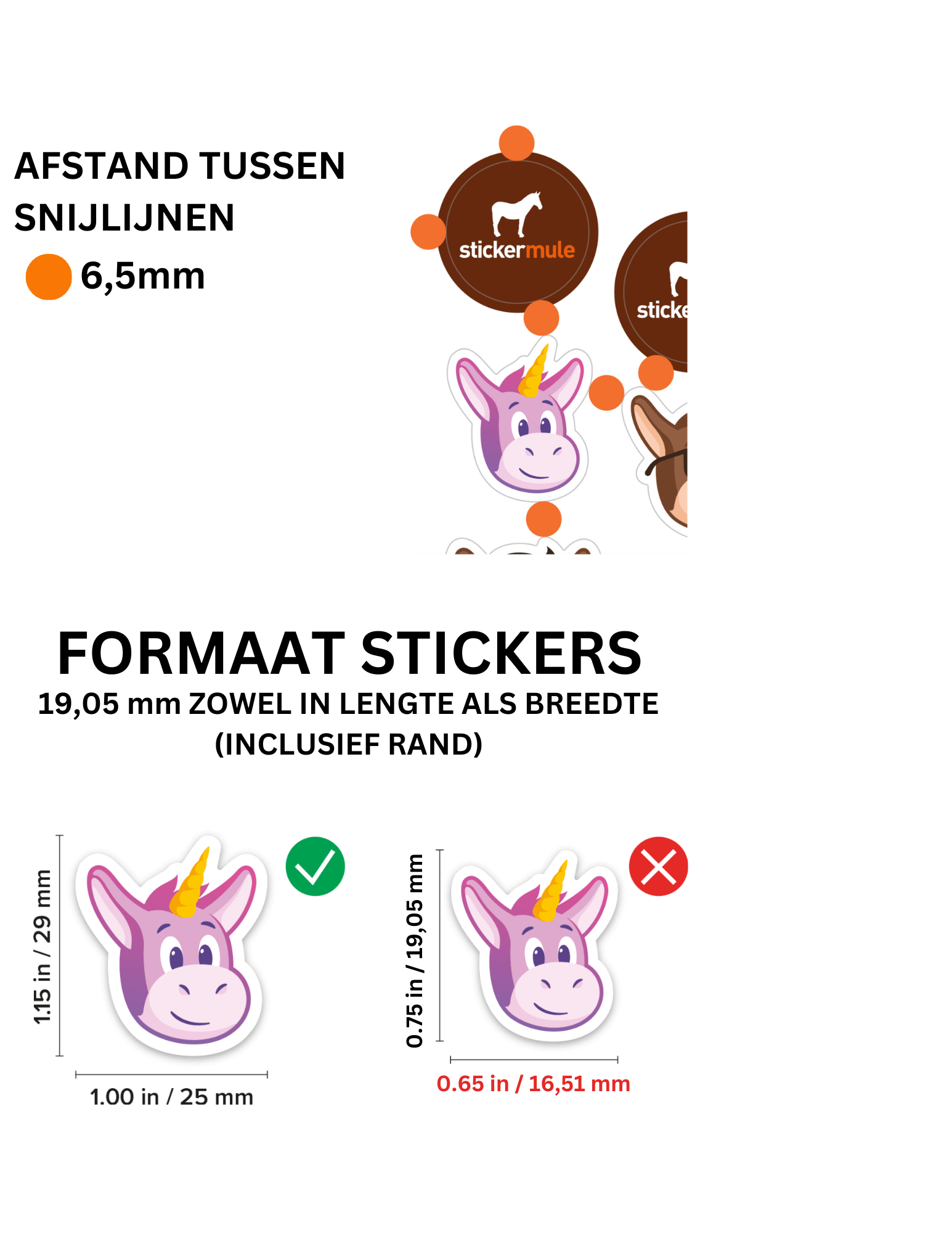 Ruimtes stickervel