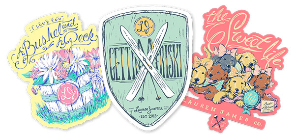 Custom stickers by Sticker Mule for Lauren James