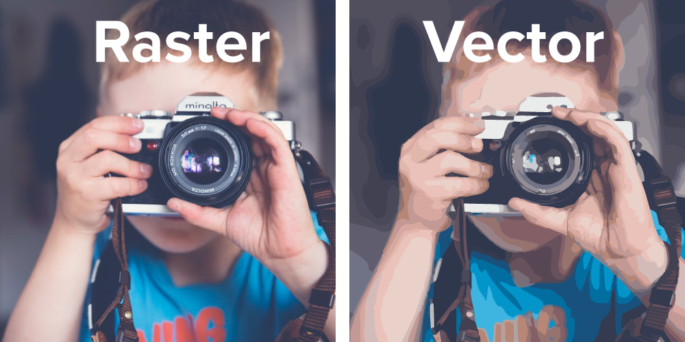 Images pixelisées vs. vectorielles