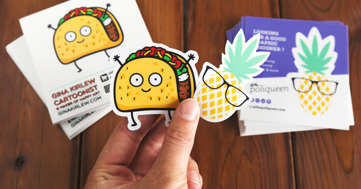 stickers découpés à la forme personnalisés